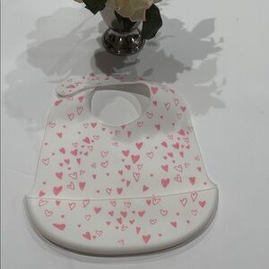Charming Heart Silicone Bib for Kids